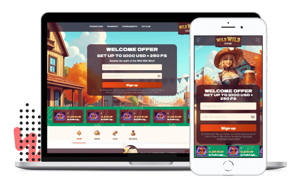 Wild Wild Casino Mobiele apparaten