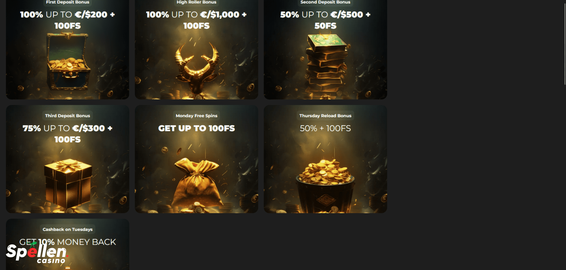 GoldHorns Casino Bonussen en promoties