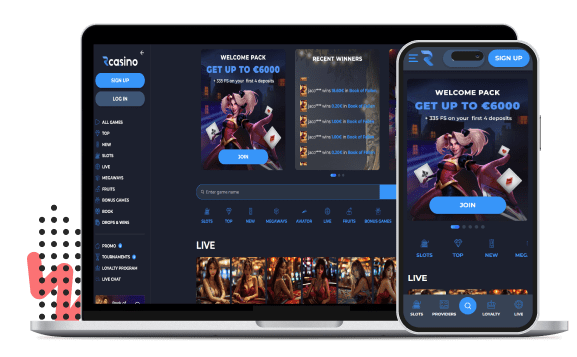 RCasino Mobiele apparaten