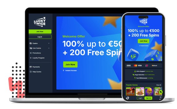 Lucky Twice Mobiele apparaten