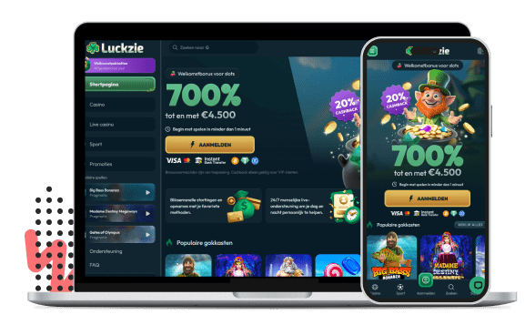 Luckzie.io Mobiele apparaten