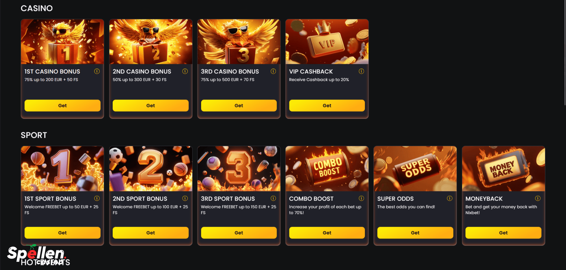 Nixbet Bonussen en promoties