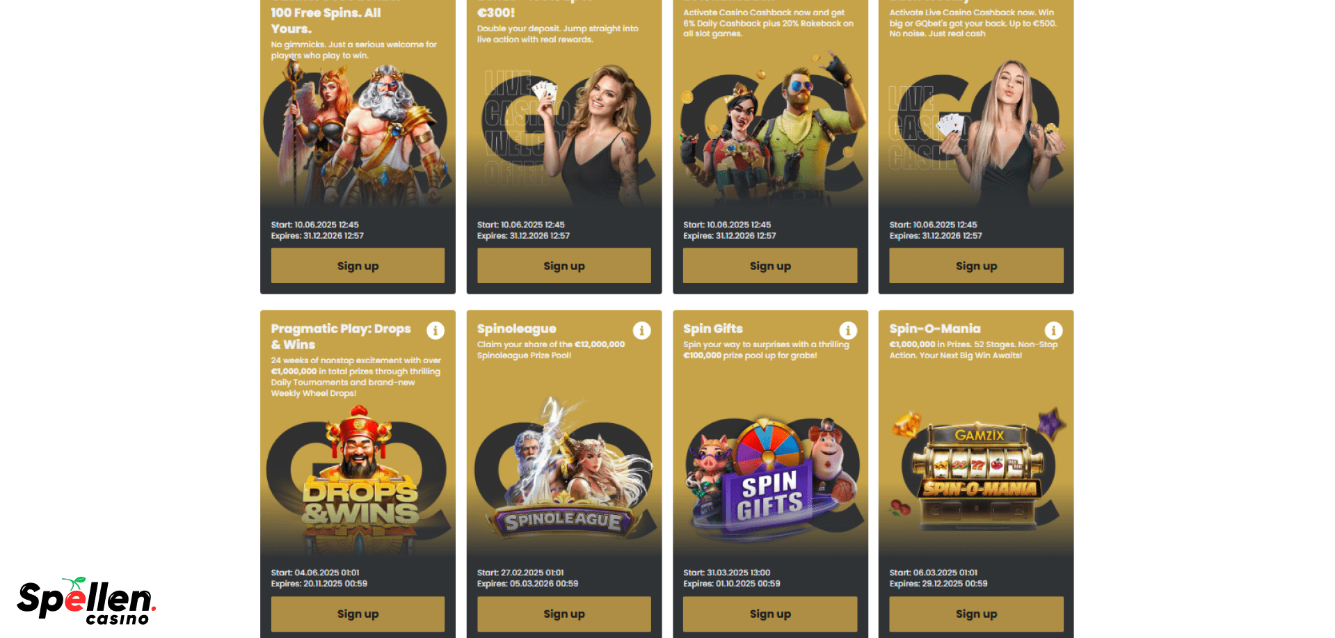 GQbet Bonussen en promoties