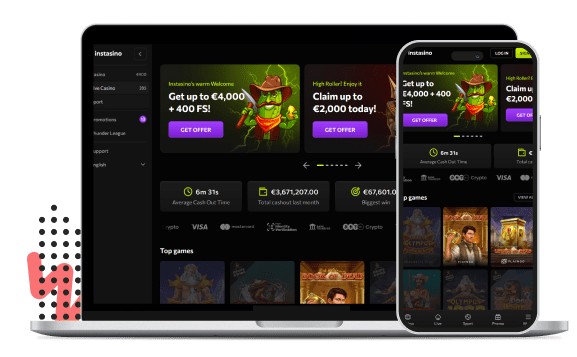 Instasino Mobiele apparaten