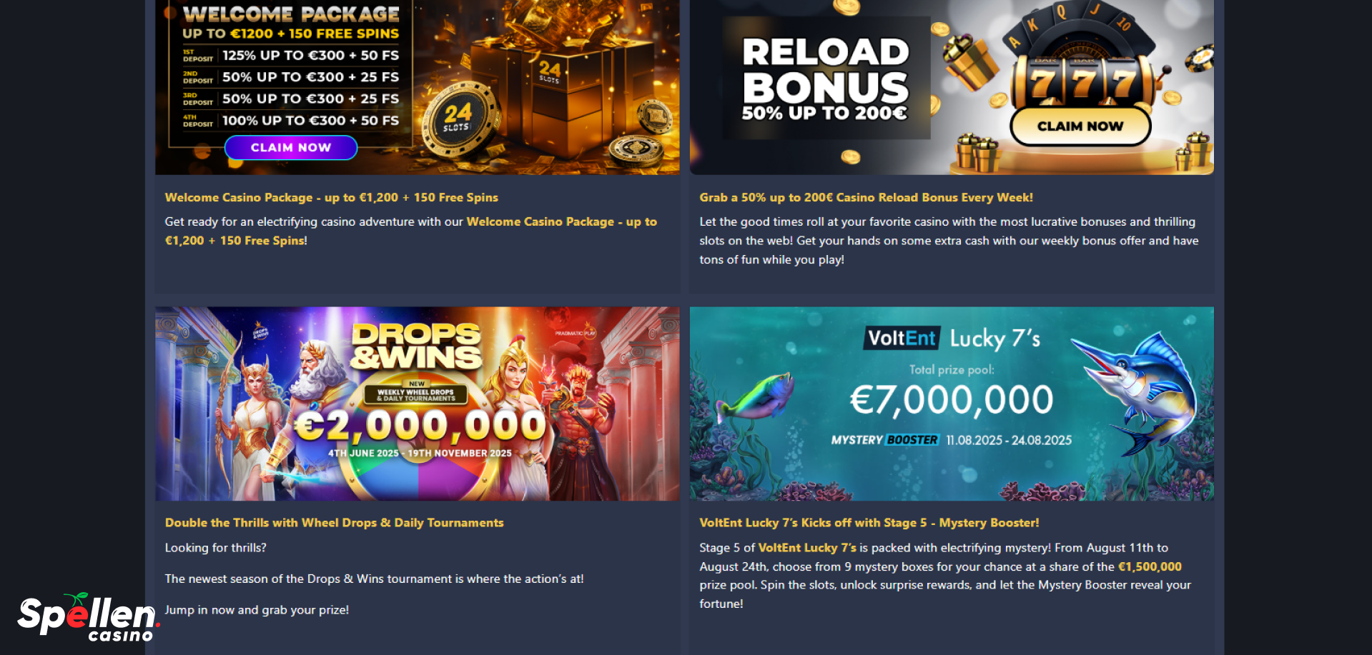 24slots Bonussen en promoties
