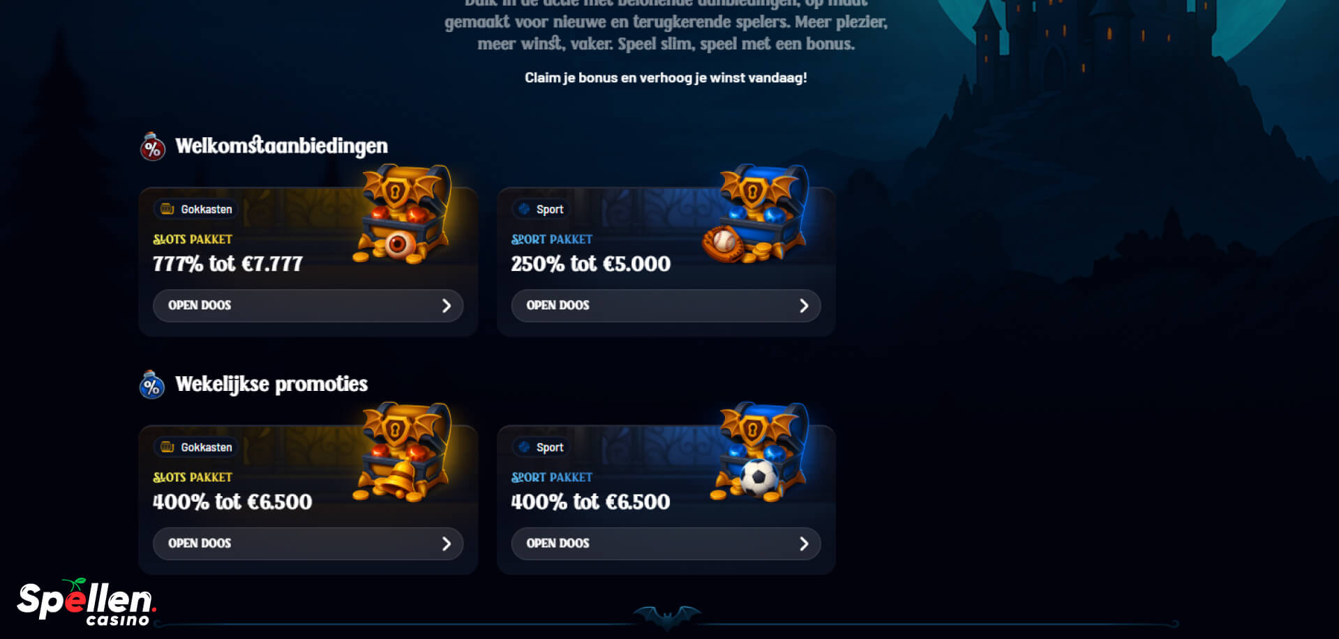 Dracula Bonussen en promoties