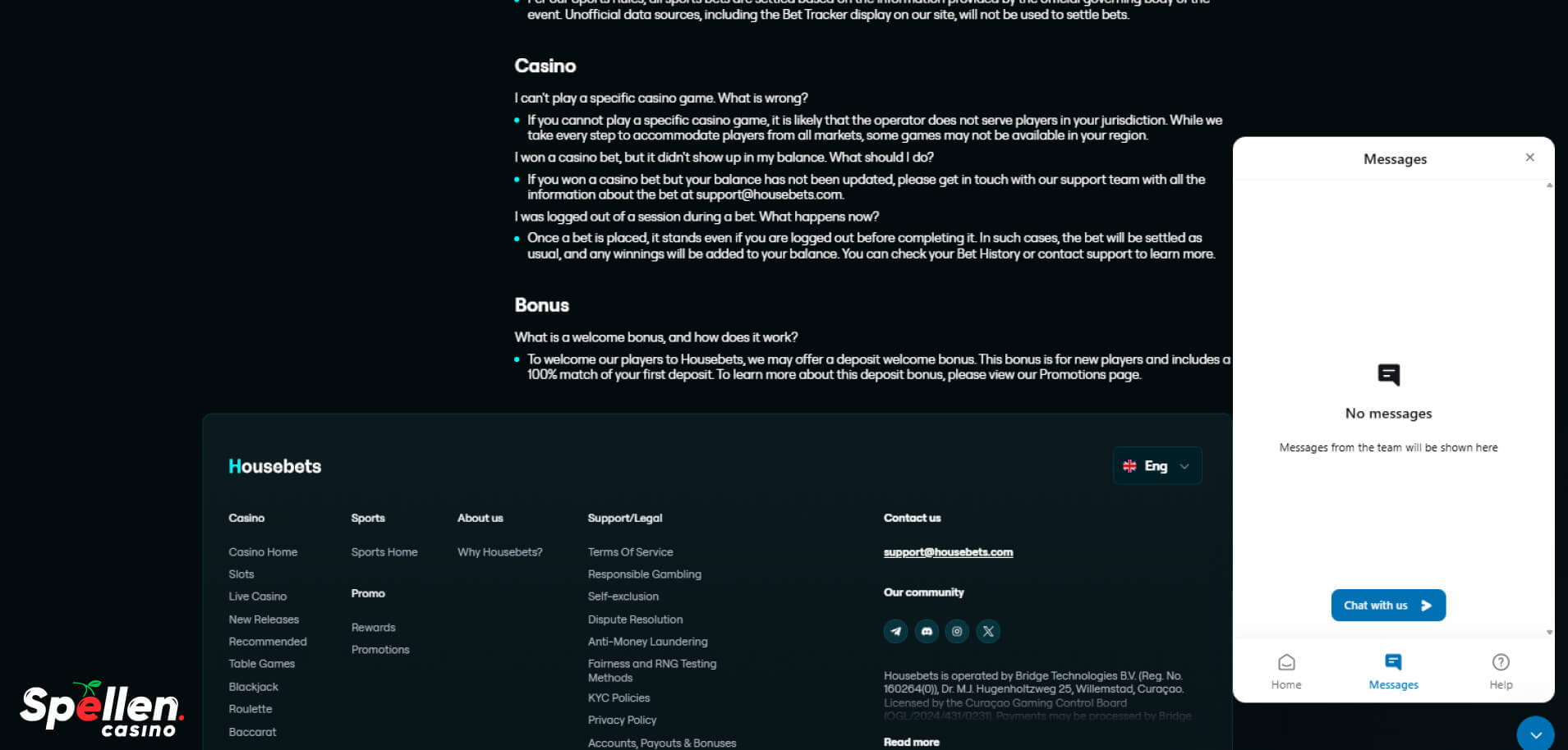Housebets Klantenondersteuning