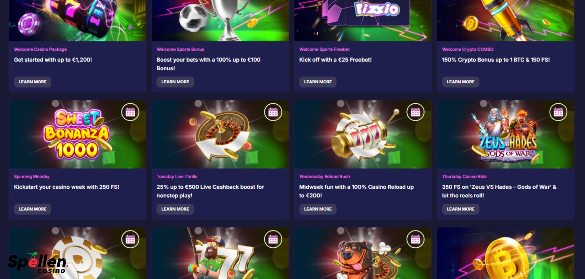 Rizzio Bonussen en promoties