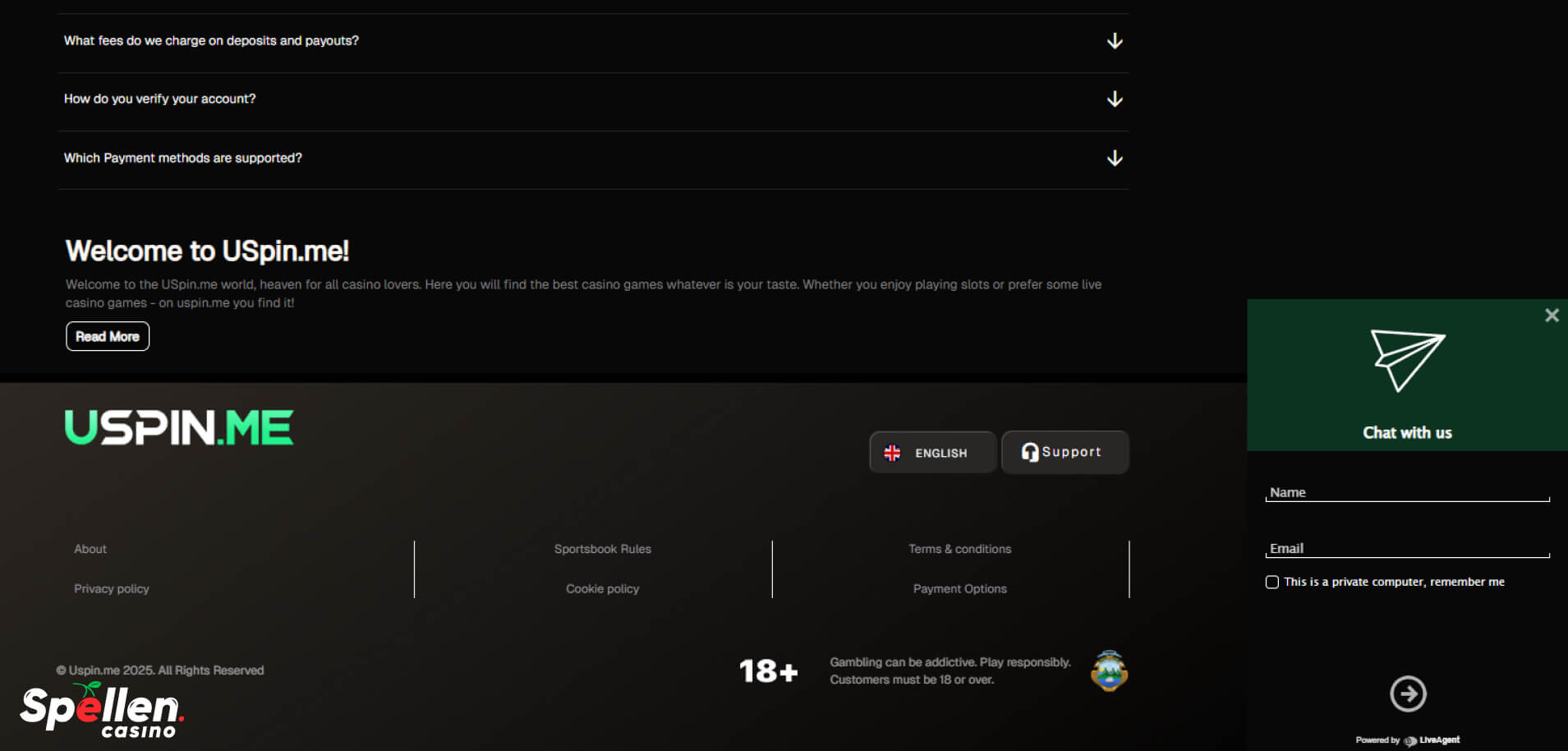 USpin Klantenondersteuning