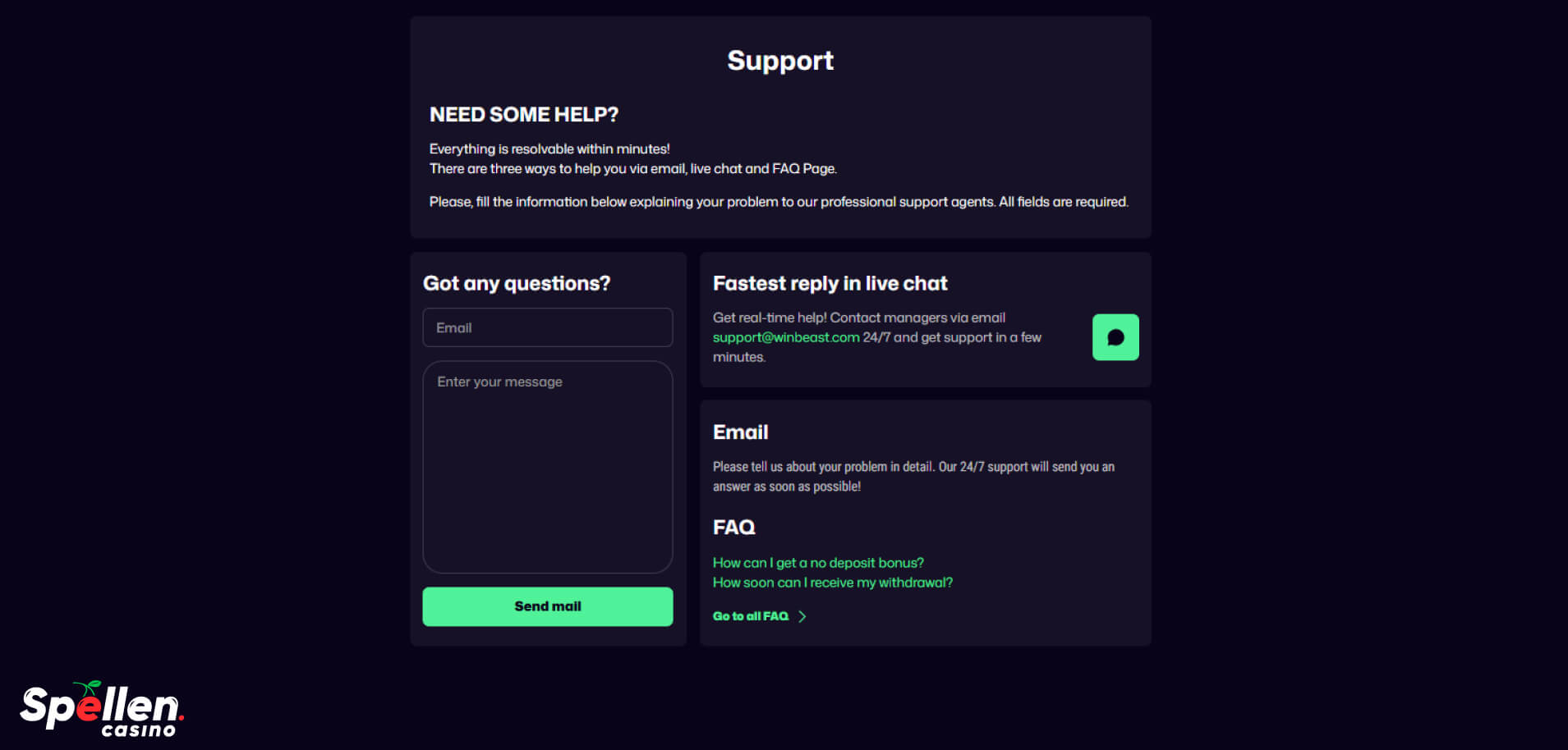 WinBeast Klantenondersteuning