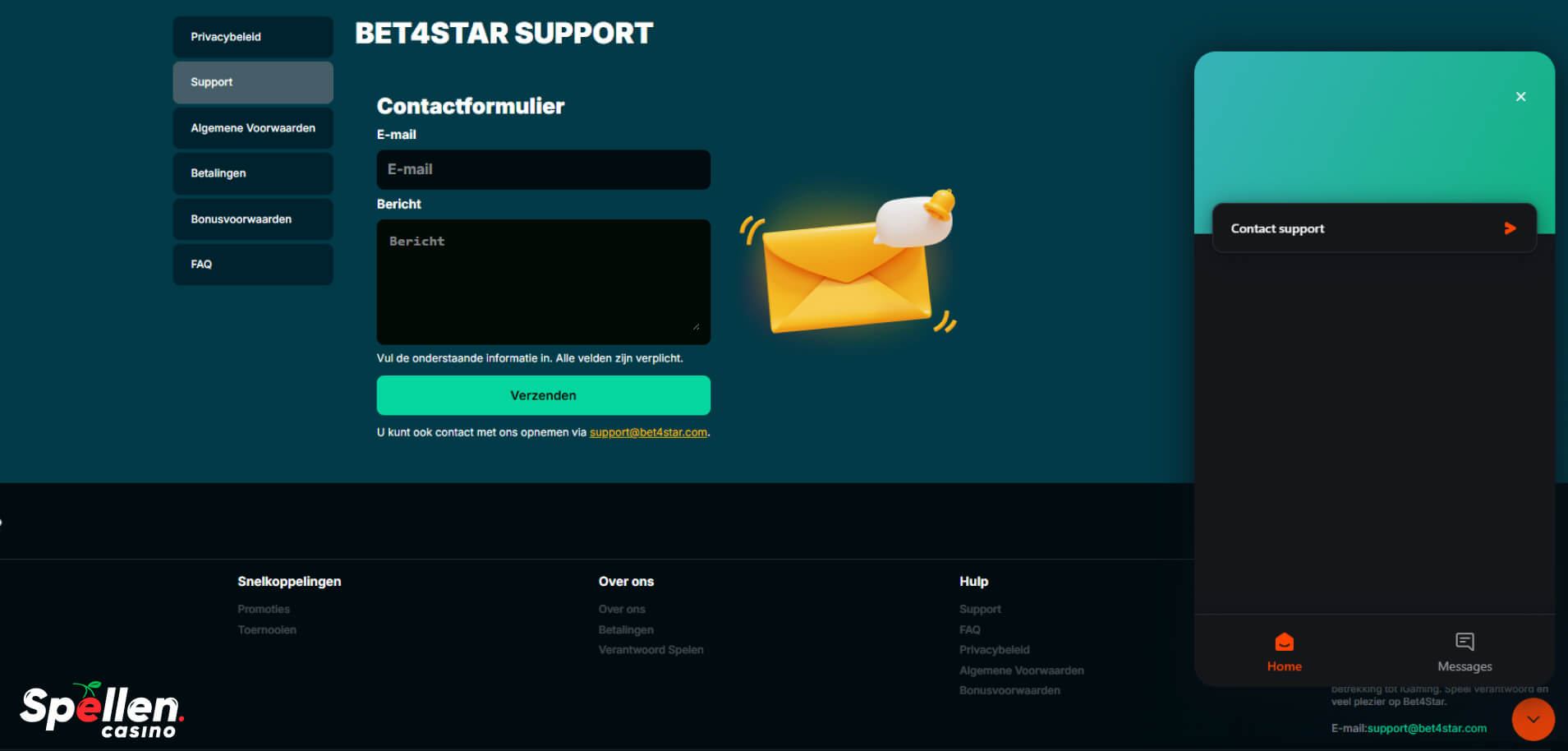 Bet4Star Klantenondersteuning