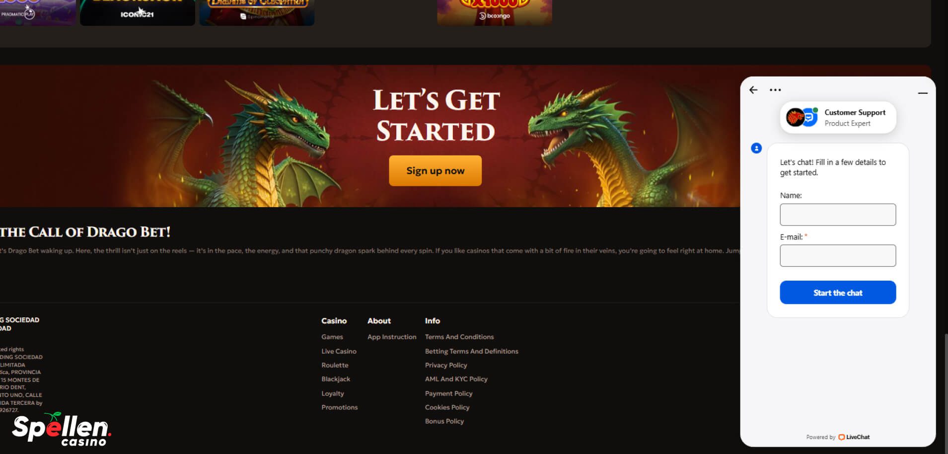 Drago Bet Klantenondersteuning