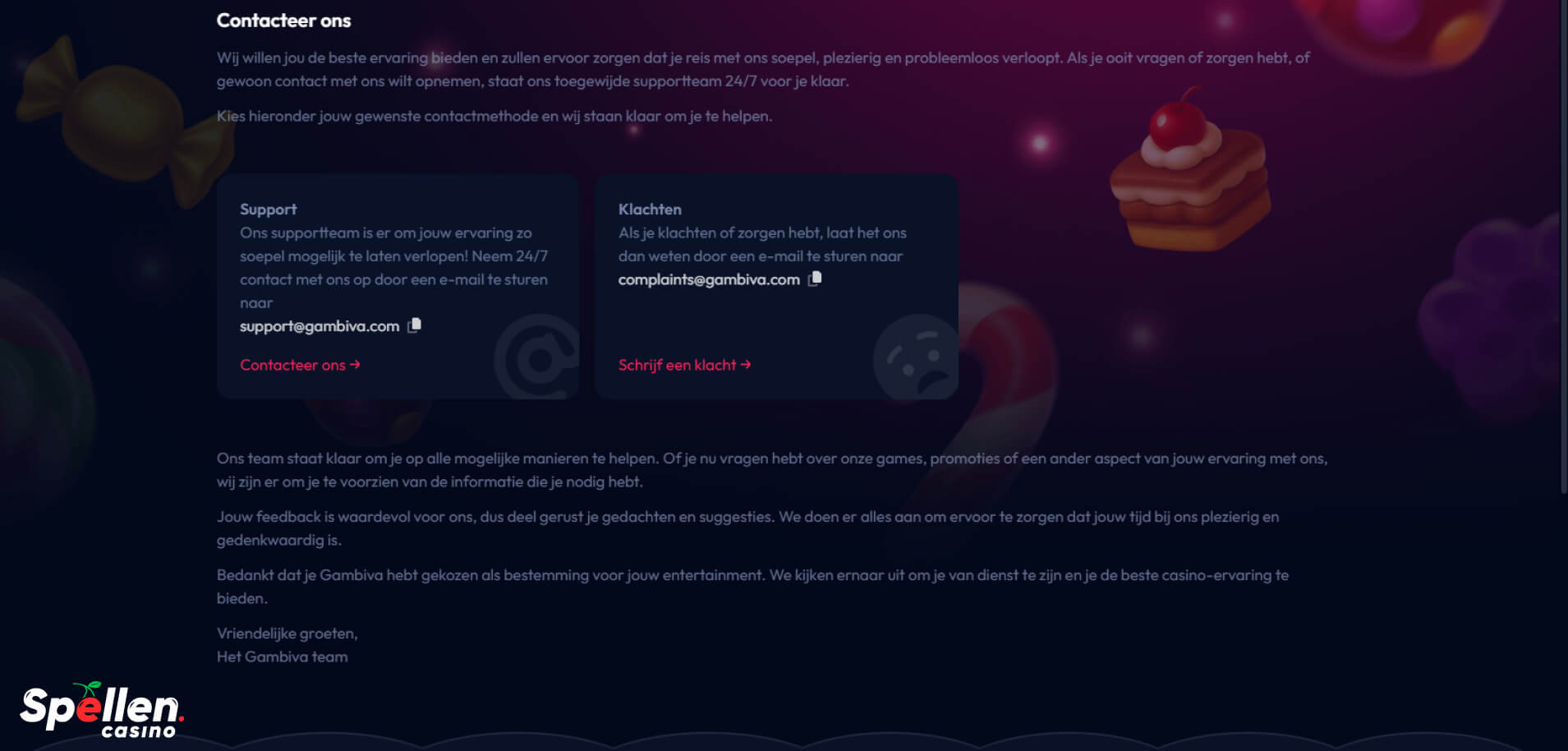 Gambiva Klantenondersteuning