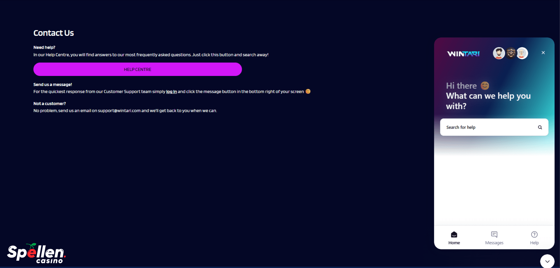 Wintari Klantenondersteuning