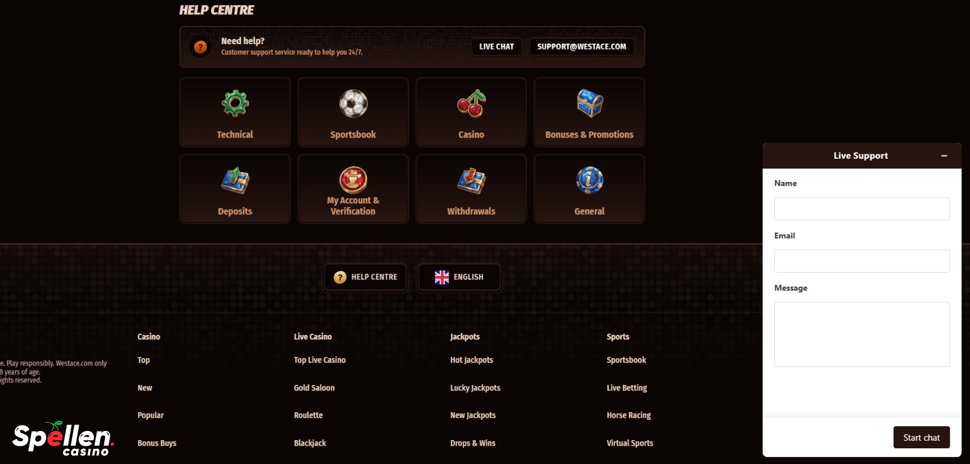 Westace Klantenondersteuning