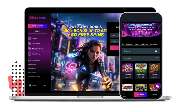 X7 Casino Mobiele apparaten