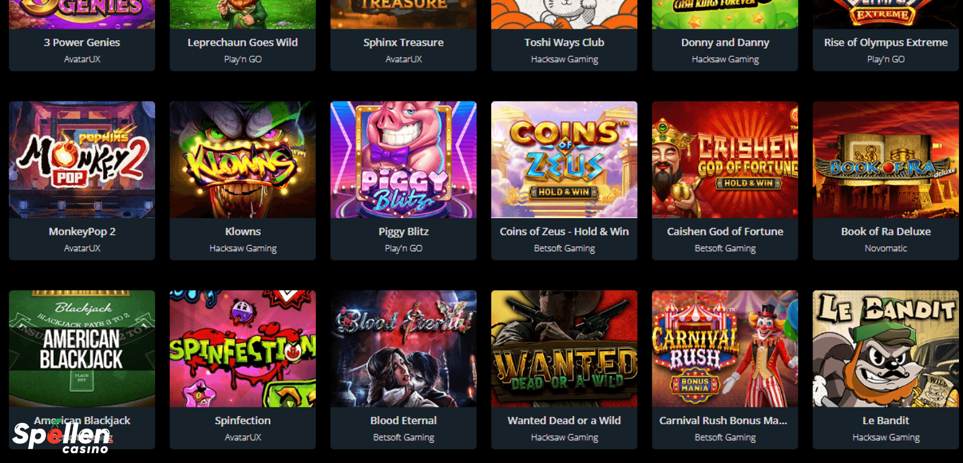 X7 Casino Spelletjes