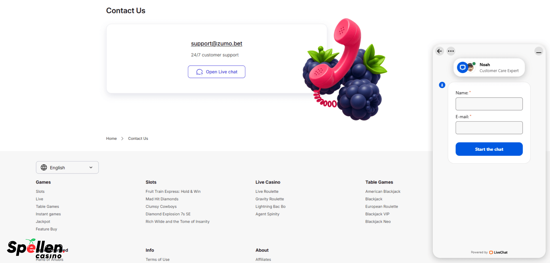 ZumoBet Klantenondersteuning