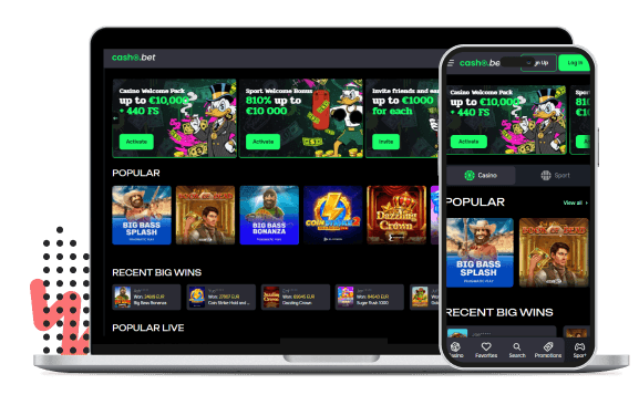 Casho.bet Mobiele apparaten