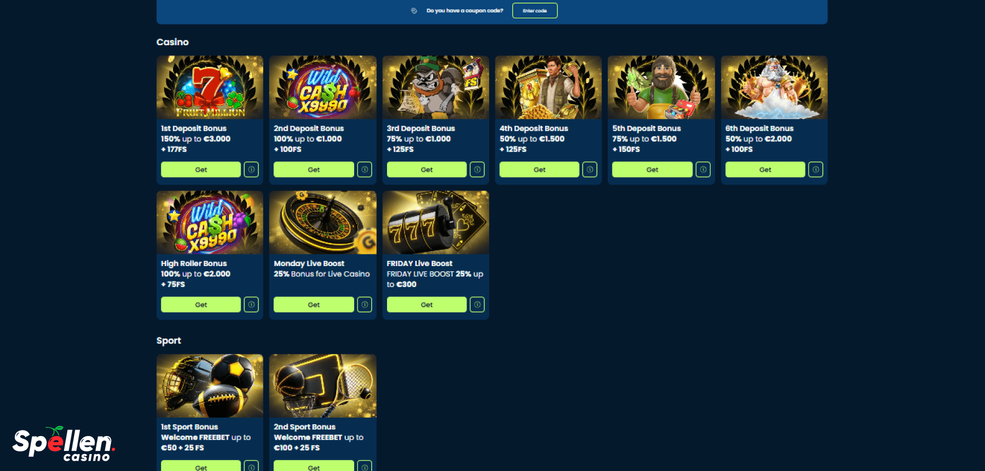 GramsBet Bonussen en promoties