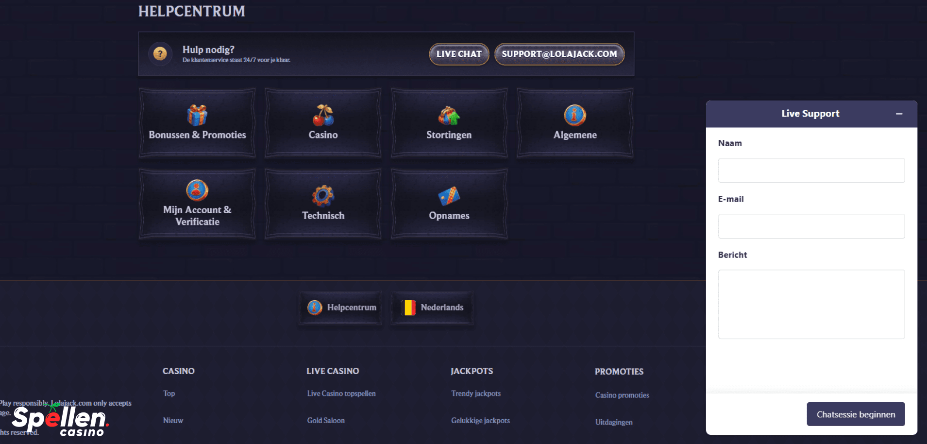 Lolajack Klantenondersteuning