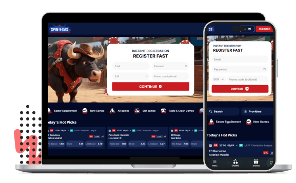 SpinTexas Mobiele apparaten