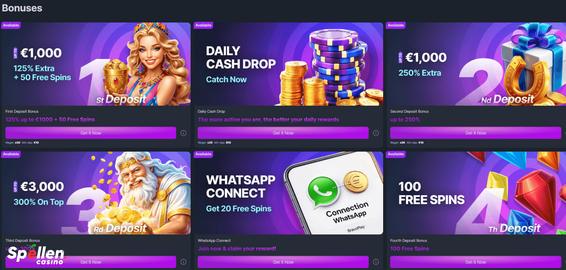 BravoPlay Bonussen en promoties