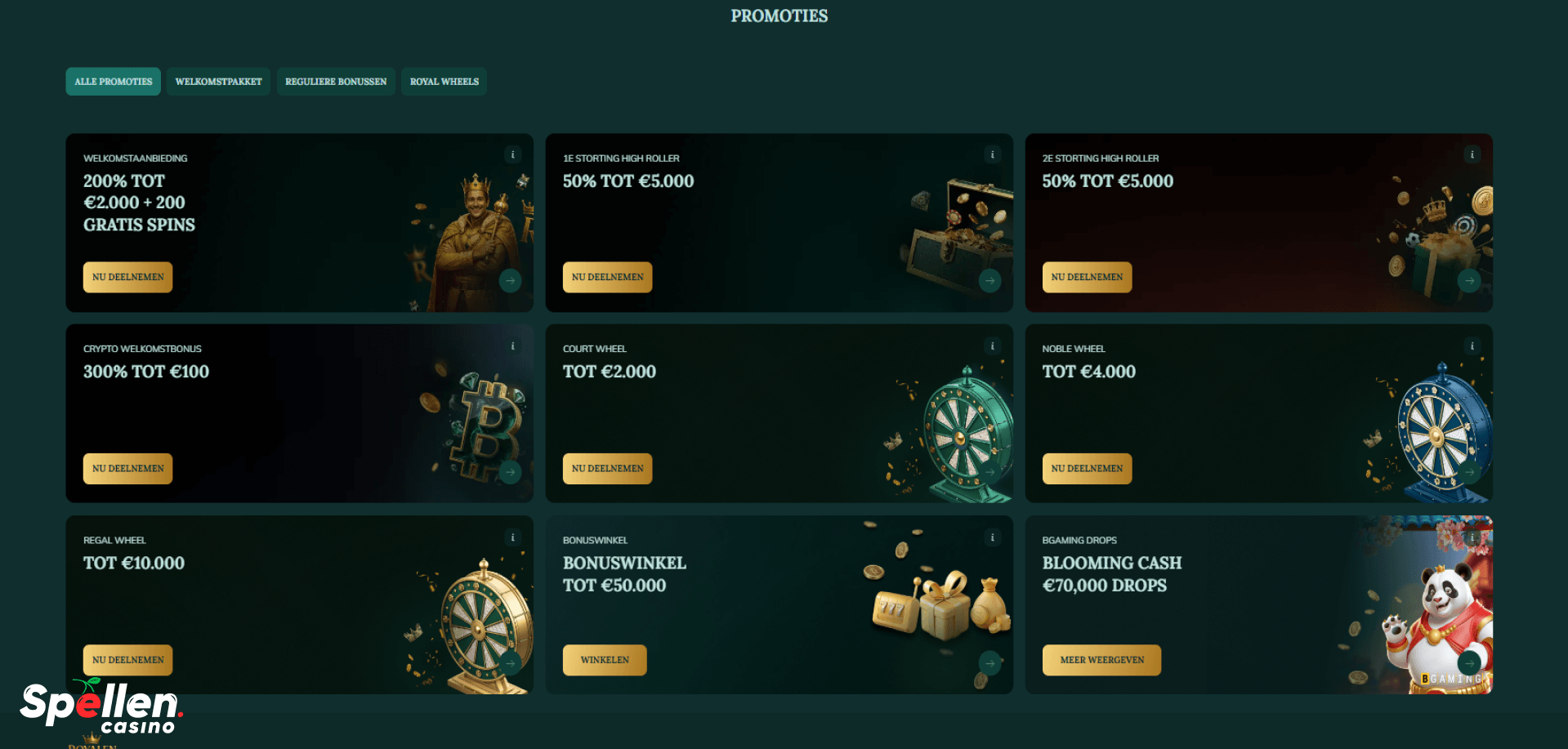 Royalen Bonussen en promoties