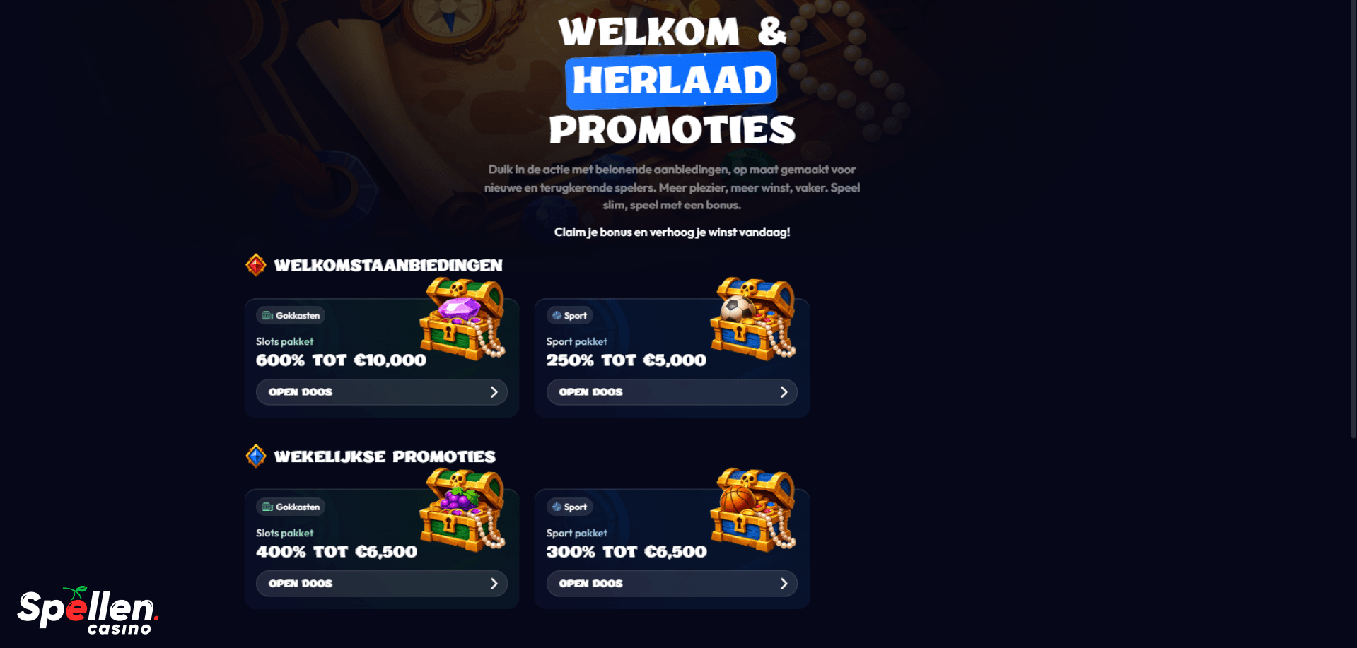 Smash Bonussen en promoties