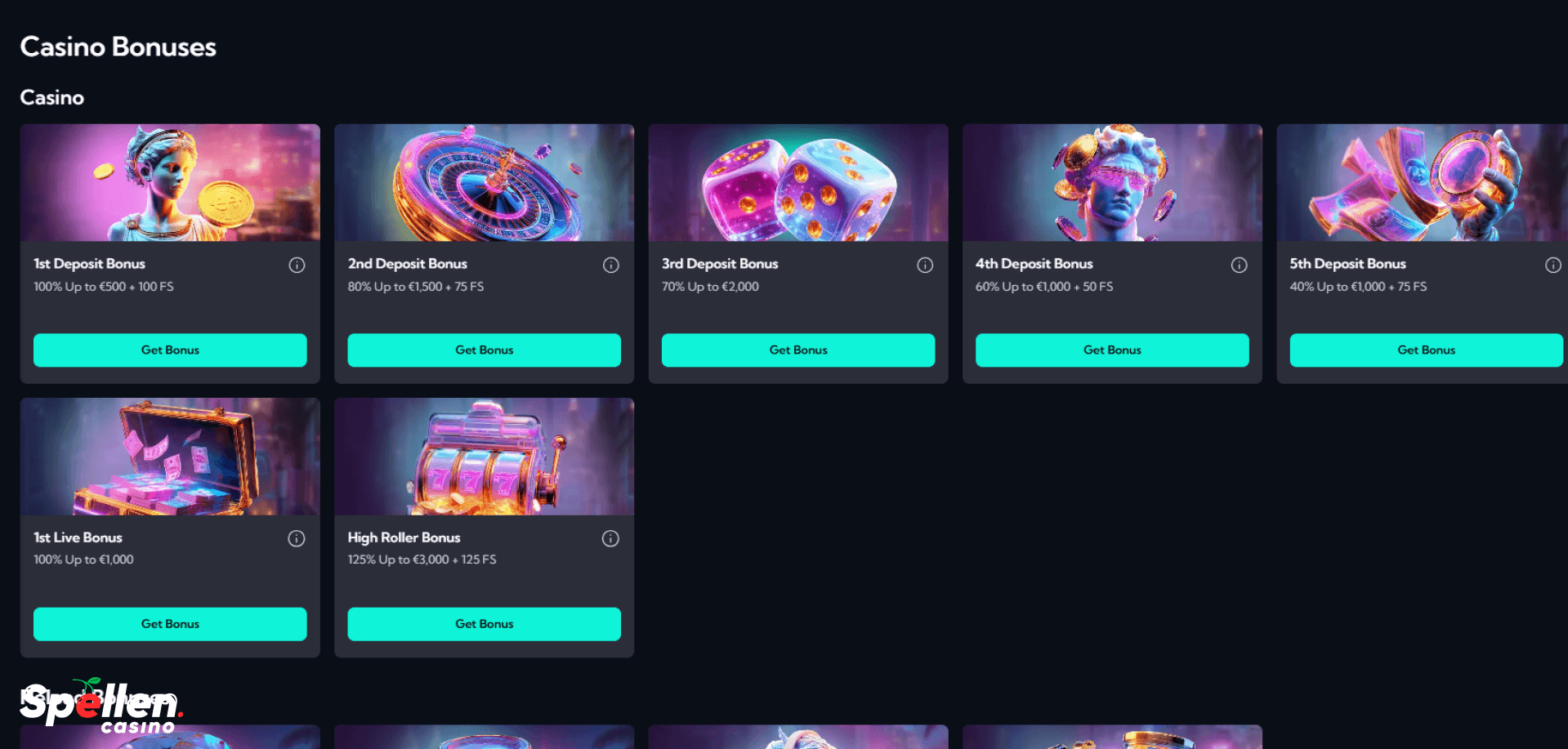 SpinAlto Bonussen en promoties