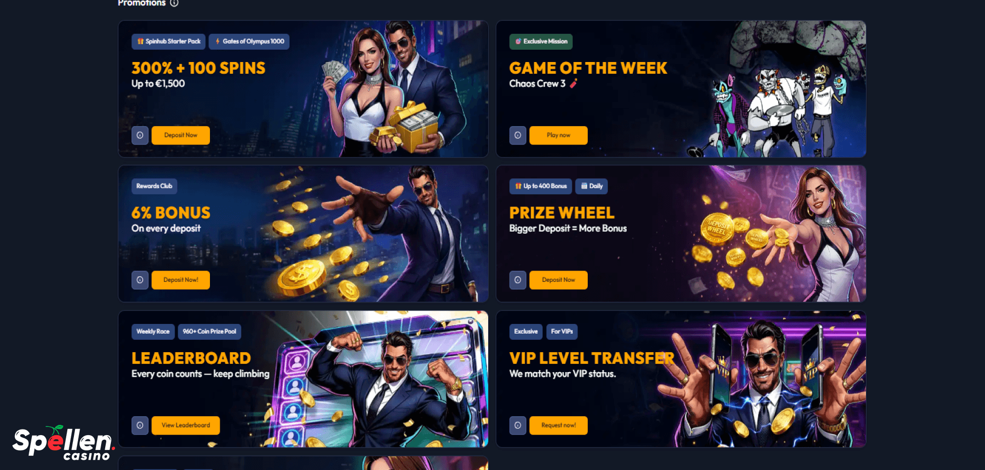 SpinHub Bonussen en promoties