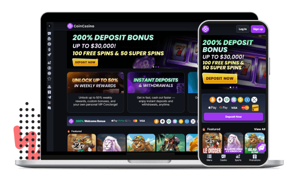 CoinCasino Mobiele apparaten