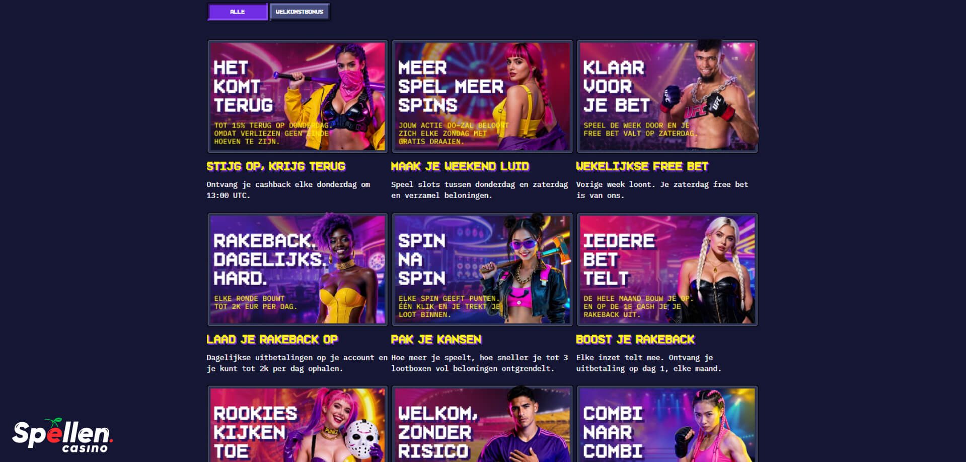 Punkz Bonussen en promoties