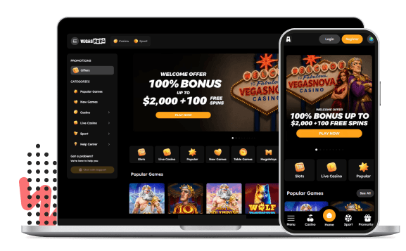 Vegas Nova Mobiele apparaten