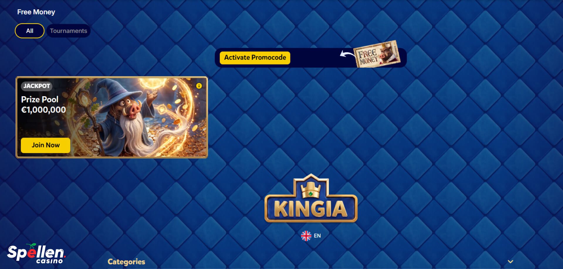 Kingia Bonussen en promoties